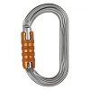 Petzl OK Triact Lock, Ovale Aluminium Karabiner